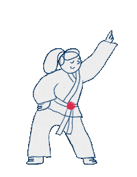 Karate Kid Sticker by The Natural Confectionery Co.