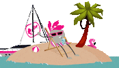 Palm Tree Summer Sticker by Kopfkino Werbeagentur