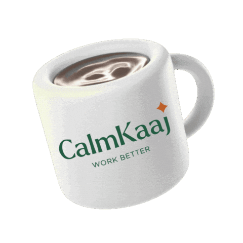 Work Better Hot Coffee Sticker by SanaCK