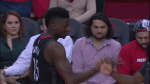 handshake clint capela GIF by NBA