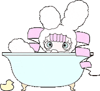 Relax 洗う Sticker by mineco