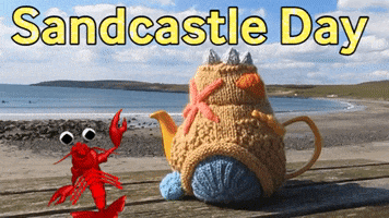 Lobster Sandcastle GIF by TeaCosyFolk