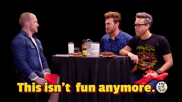 Not Funny Link GIF by First We Feast