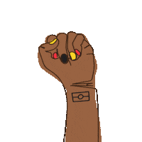 Naidoc Black Fist Sticker by clothingthegaps
