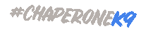 ChaperoneK9 dog logo new post puppy Sticker