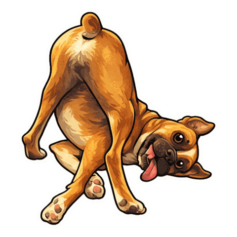 Dog Smile Sticker by abana a cauda
