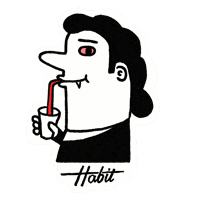 Habitpub Sticker