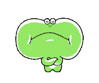 Angry Frog Sticker