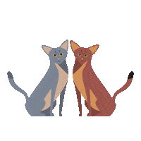 Cats Kat Sticker by Tabby Chique