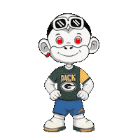 Green Bay Packers Go Pack Go Sticker by Zhot