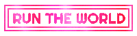 Run The World Rainbow Sticker by Columbia Records