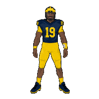 Go Blue College Football Sticker by SportsManias