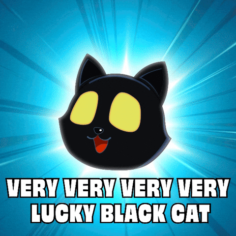 Glow Black Cat GIF by VeeFriends