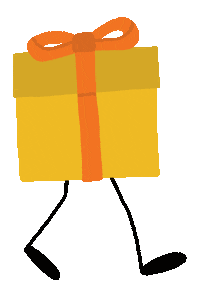 Thanks Gift Sticker by Daniela Nachtigall