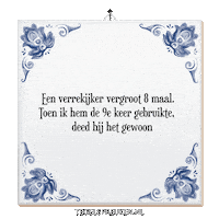 Wijsheid Ontdekken Sticker by Tegelspreuken.nl
