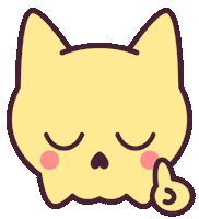 Finger No Sticker by Skelly Cats