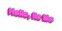 Its Me Hello Sticker by Jennifer Greenhill