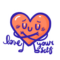 GraciaBarahona love art heart illustration Sticker