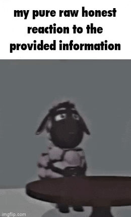 brielleh3f52af3839d44990ac7b3a9980c28dd5 reaction meme sheep analog horror GIF