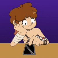 ruyui love sad bob texting GIF