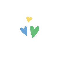 three hearts love Sticker by bamboopreschool