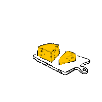 Cheese Kase Sticker by GEILE WEINE