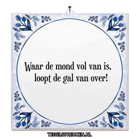 Gal Emotie Sticker by Tegelspreuken.nl