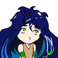 Manga Pout Sticker
