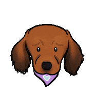 Sad Dog Sticker