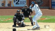 falls carlos gomez GIF by New York Mets