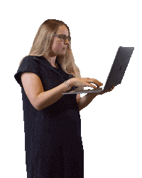 Girl Working Sticker by Idea Peddler