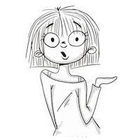 Girl Wow Sticker by Rundfux