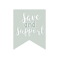 Vintage Save Sticker by Henry&Jules