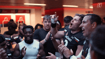 Excited College Football GIF by Cincinnati Bearcats