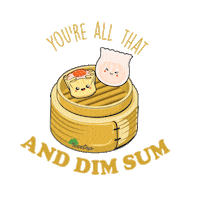 Dim Sum Puns Sticker by Life In Treetop