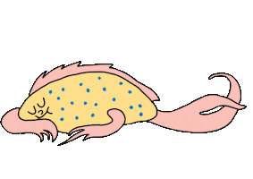 Sleepy Sticker by Aga Giecko