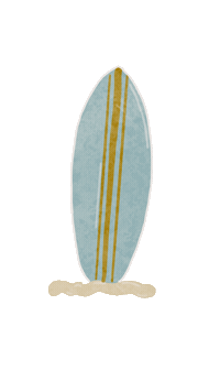 writtenwithhope travel beach surf surfboard Sticker