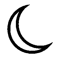 Crescent Moon Sticker by Salem Style