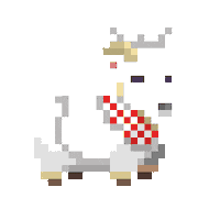 subpixel chef ready goat kitchen Sticker