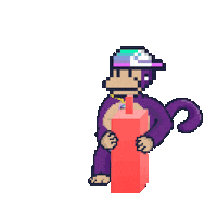 Pixel Crushing Sticker by BigBrains