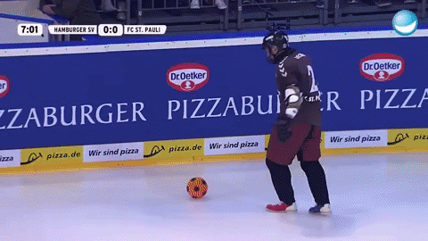 Dr_P giphygifmaker ice football GIF