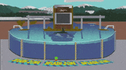 diving swimming GIF by South Park 