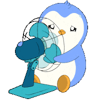 Penguin Sweating Sticker by Pudgy Penguins