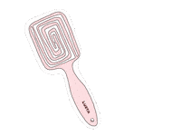 Brush Wig Sticker by Lusta Hair
