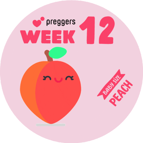 Baby Peach Sticker by Preggers