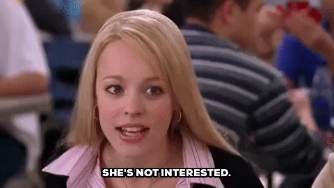 mean girls shes not interested GIF