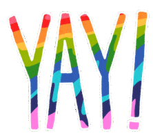 Happy Rainbow Sticker by Bananashoe