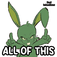 Point Bunny Sticker by VeeFriends