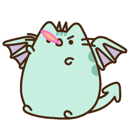 Slay Dragonsheen Sticker by Pusheen