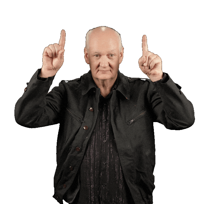 WarnerJeremy excited point exciting pointing up Sticker